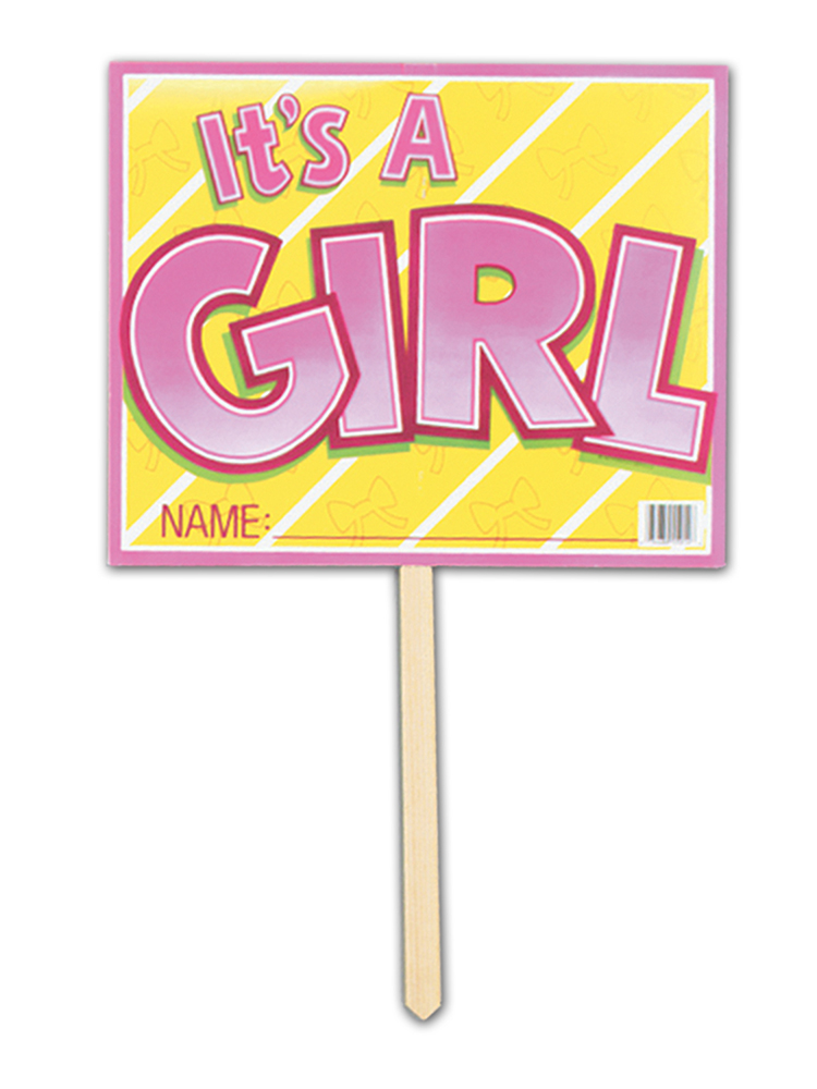 It's A Girl Yard Sign