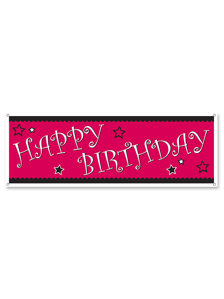 Happy Birthday Sign Banner