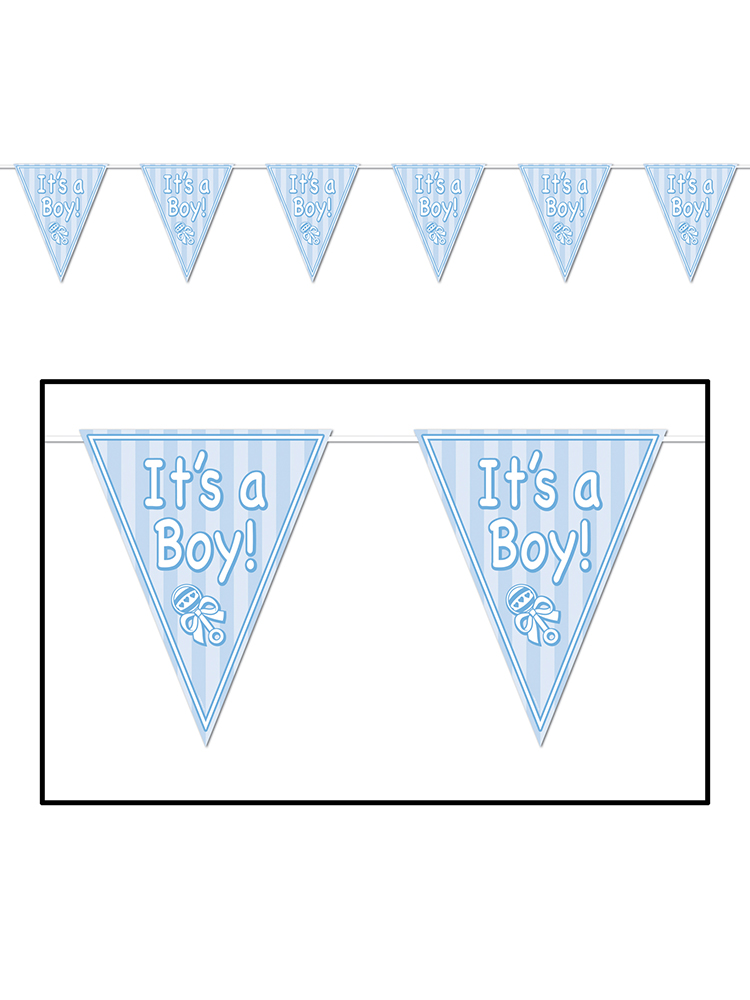 It's A Boy! Pennant Banner