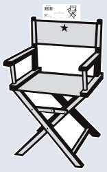 Director's Chair Cutout 19 inch Printed On Both Sides