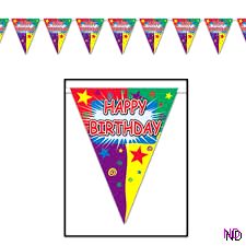 Happy Birthday Pennant Bunting