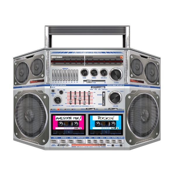 Boom Box Cardboard Cutout *** 2 left in stock ***