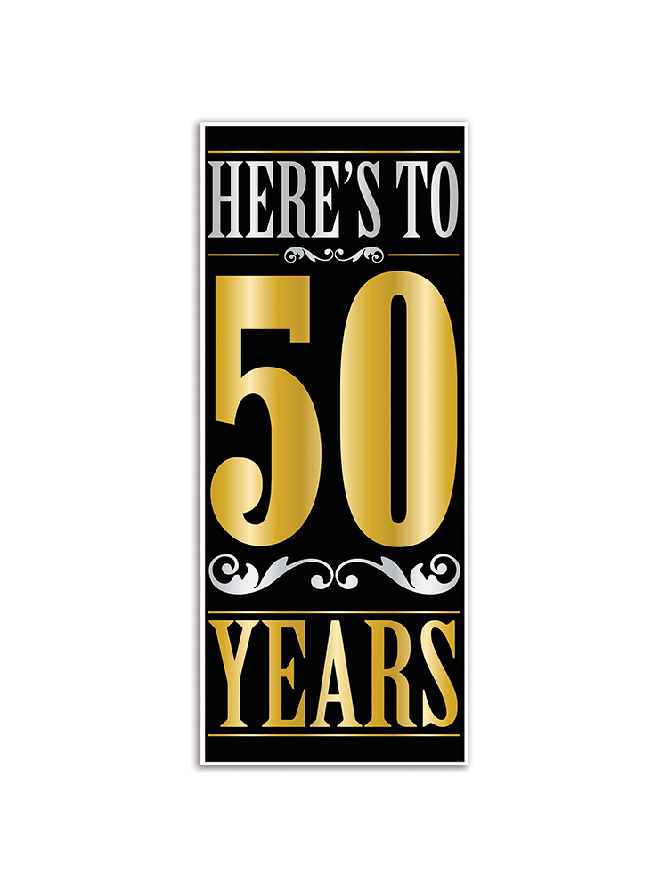 Here's To  50  Years Door Cover
