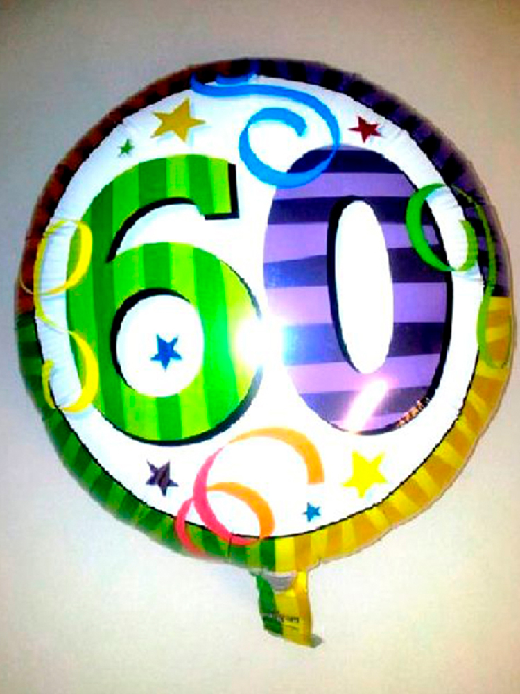 Foil Balloon 60th BIRTHDAY' 