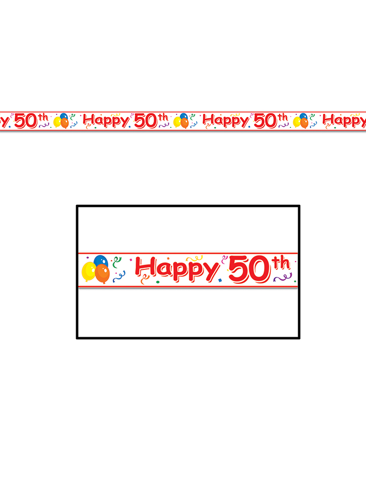 Happy  50th  Birthday Party Tape