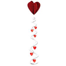 Jumbo Heart Whirl Hanging Decoration