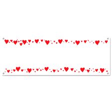 Hearts Sign Banner
