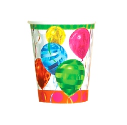 Balloon Brights Paper Cups - 8 per pack
