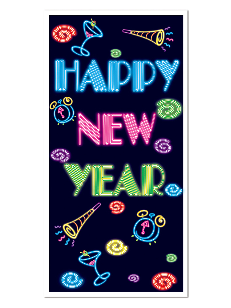 Happy New Year Door Cover