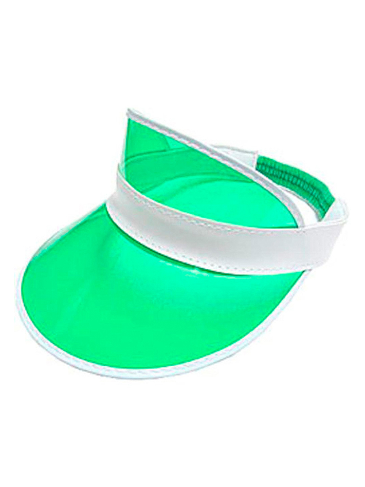 Clear Green Plastic Dealer's Visor