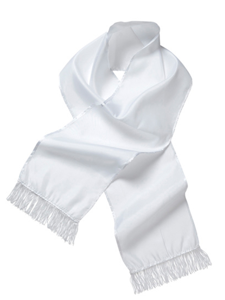White Satin Scarf  * 1 only in stock *