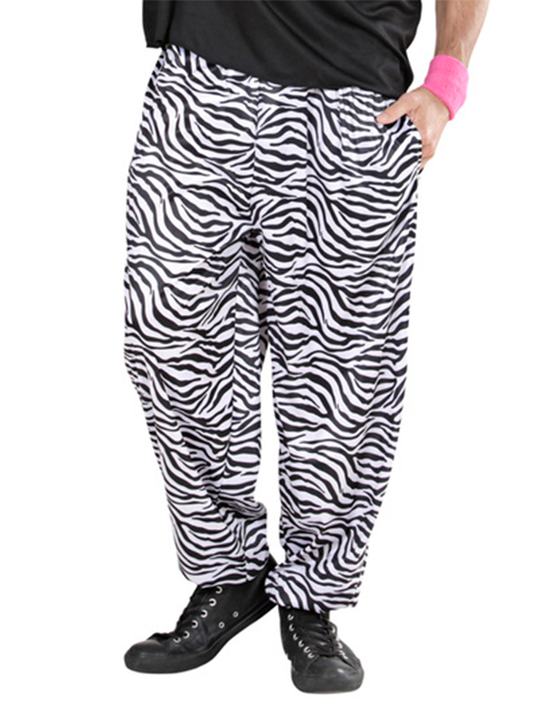 80s Baggy Pants - Zebra - Novelties (Parties) Direct Ltd