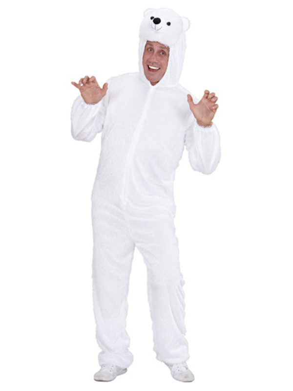 Plush Polar Bear (Hooded Jumpsuit With Mask)
