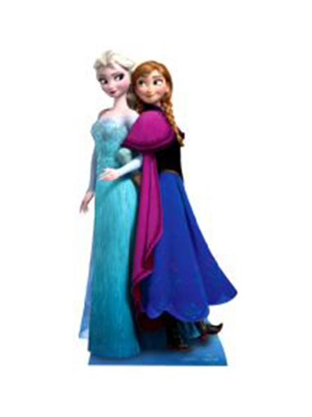 Anna & Elsa from Frozen Cardboard Cut-out / Life-size Cardboard Cut-outs  from Novelties Direct - Novelties (Parties) Direct Ltd