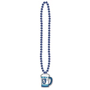 Beads with Beer Stein Medallion 36"