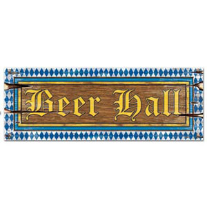 Beer Hall Sign 8" x 22"