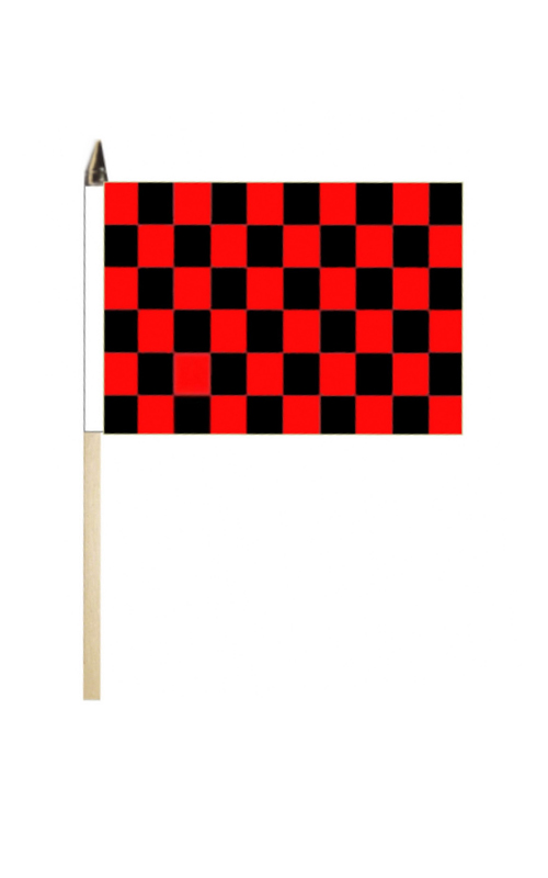 Black & Red Check Flag