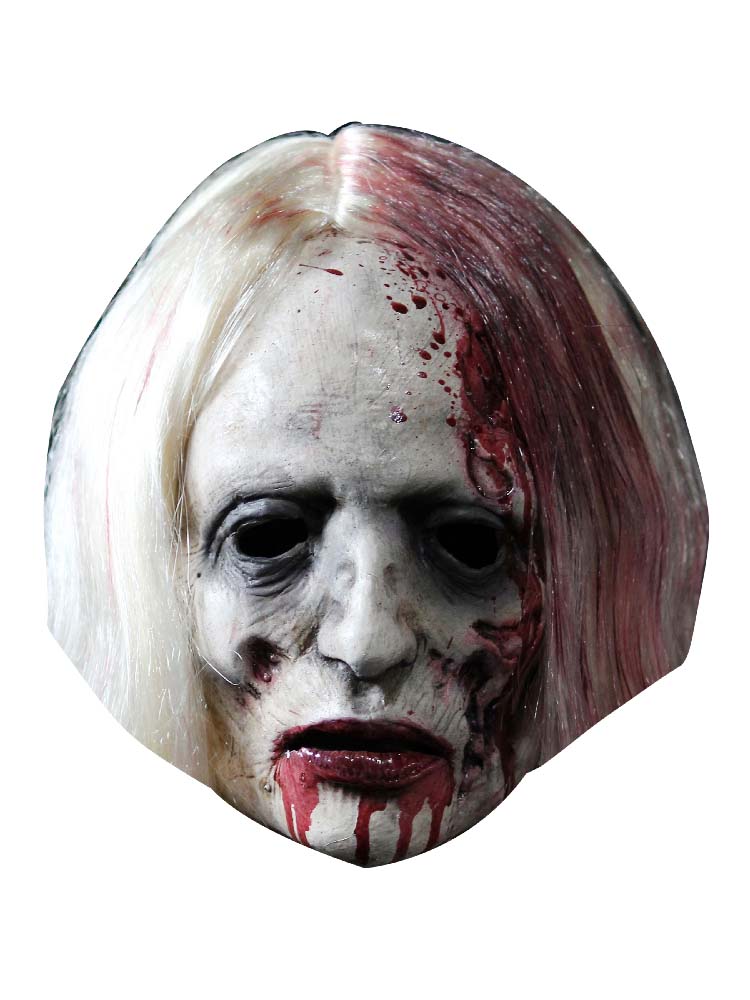 Bloody Blonde Zombie - Cardboard Mask