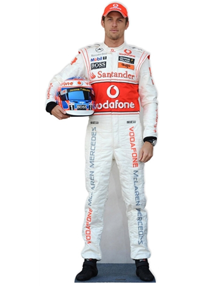 Jenson Button Formula One Racing Driver Life-size Cardboard Cutout