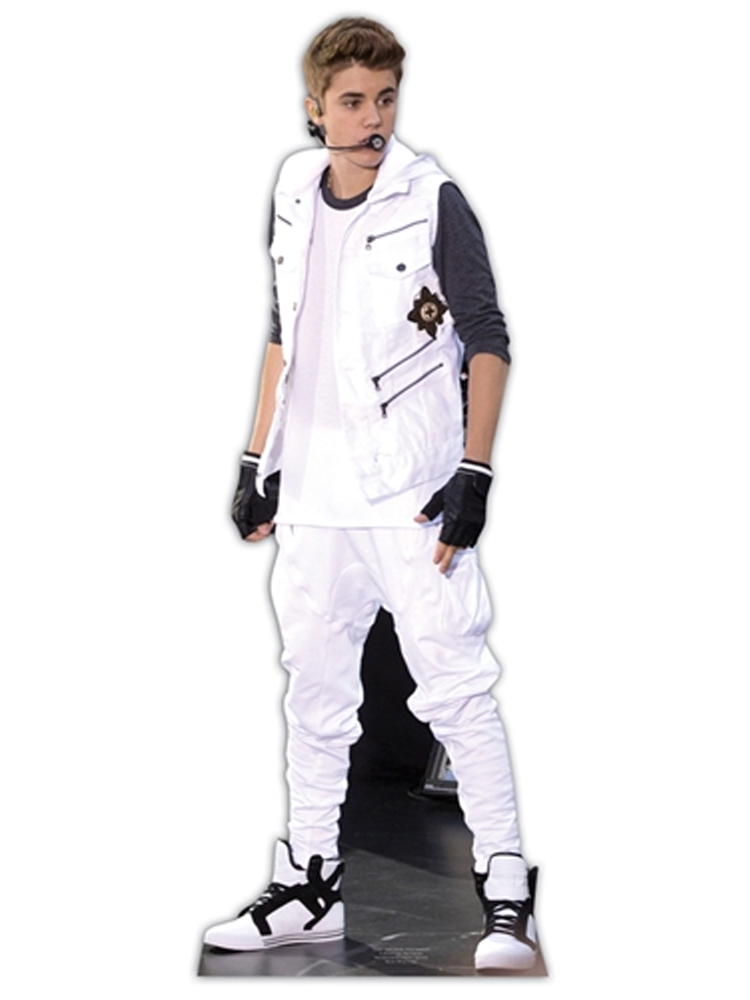 Justin Bieber- White Tracksuit Life-size Cardboard Cutout