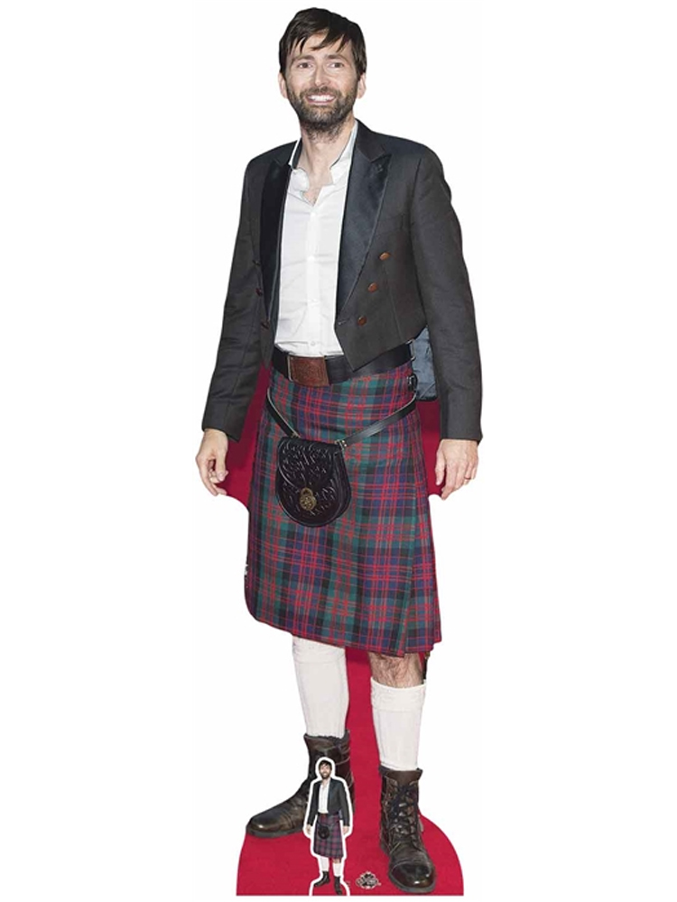 David Tennant Wearing Kilt Life-size Cardboard Cutout