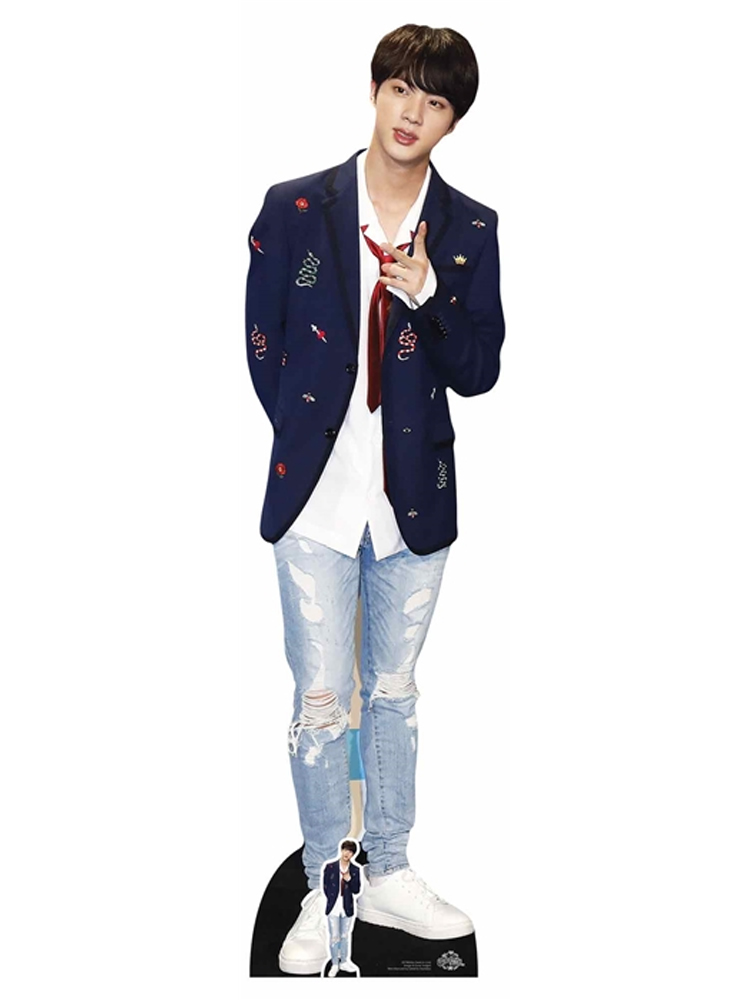  Kim Seok-jin (Jin) Red Tie BANGTAN BOYS Life-size Cardboard Cutout