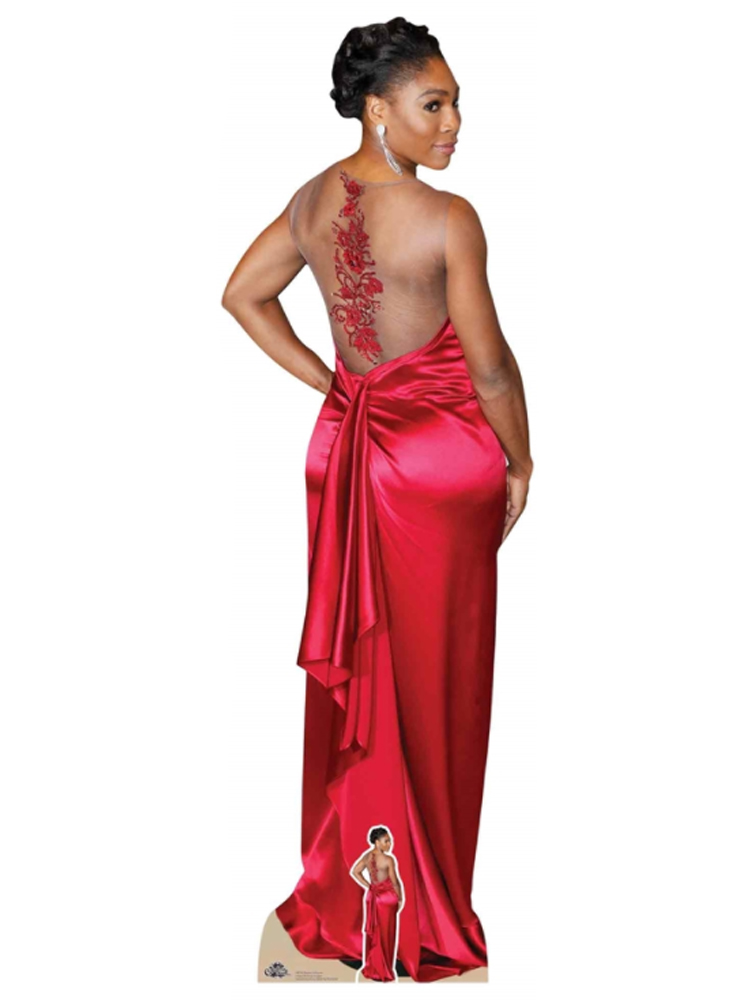Lifesize Cardboard cutout of Serena Williams Red Dress
