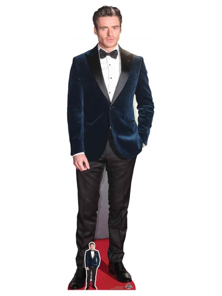 Richard Madden Blue Velvet Jacket Cardboard Cutout with Free Mini Cardboard Cutout 