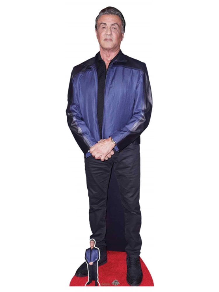 Sylvester Stallone Cardboard Cutout with Free Mini Standee