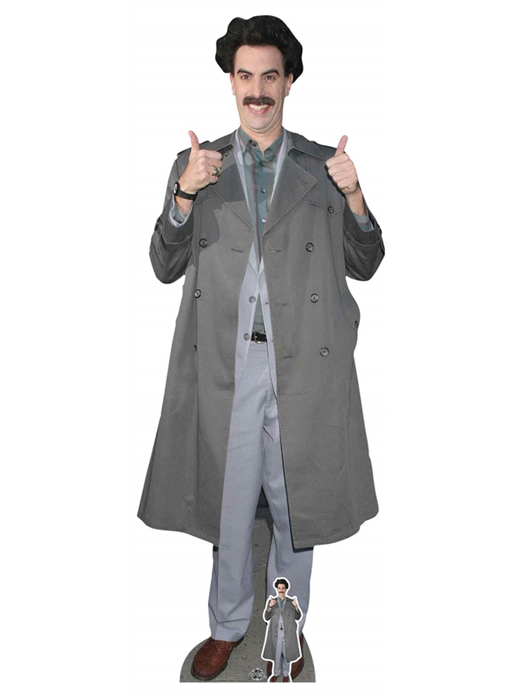 Sacha Baron Cohen as Borat Cardboard Cutout with Free Mini Standee