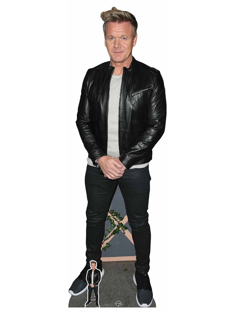 Gordon Ramsay Black Jacket Cardboard Cutout with Free Mini Standee