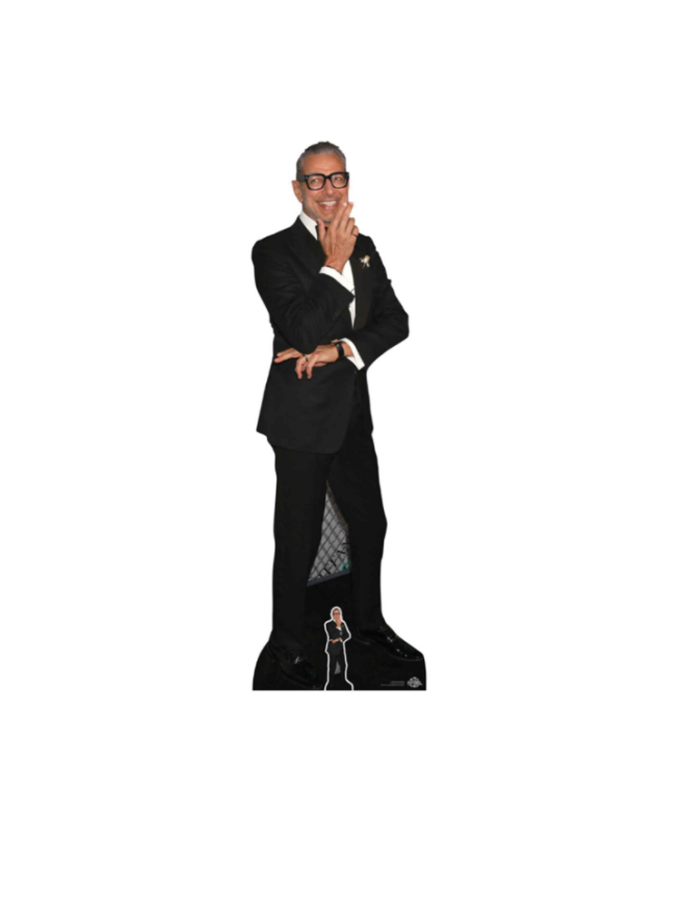 Jeff Goldblum (Black Suit) Cardboard Cutout with Free Mini Cardboard Cutout