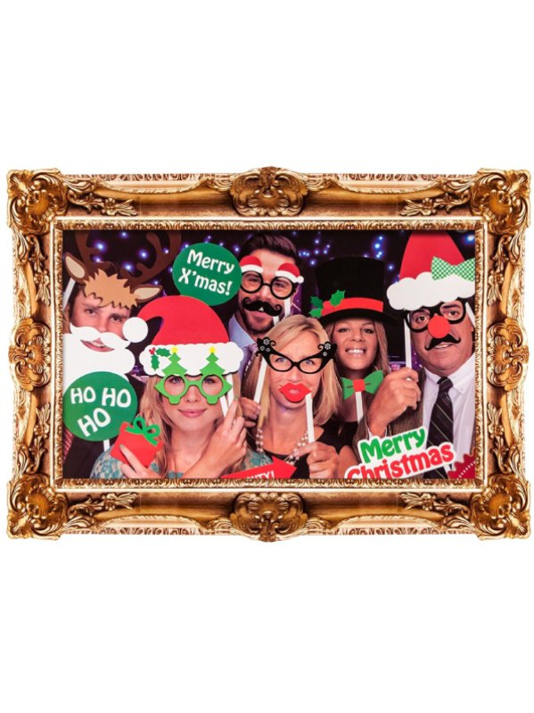 Christmas Photo Booth Kit with Frame