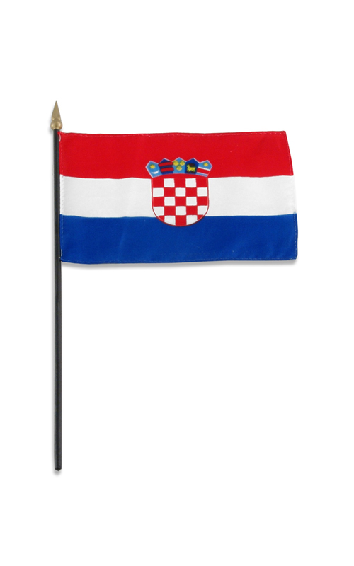 Croatia Hand Held Flag