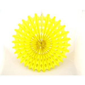 Decoration 'Big Sun' Yellow Honeycomb Hanging Fan