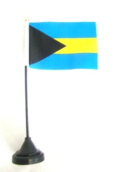 Bahamas Table Flag with Base and Stick