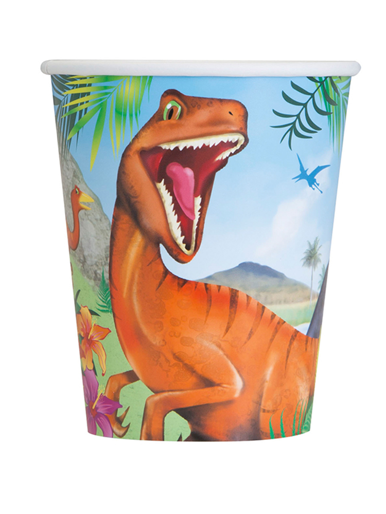 Dinosaur Cups 9” 