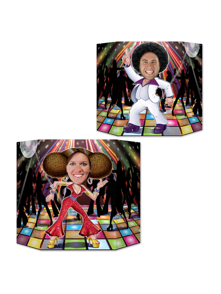 Disco Couple Photo Prop