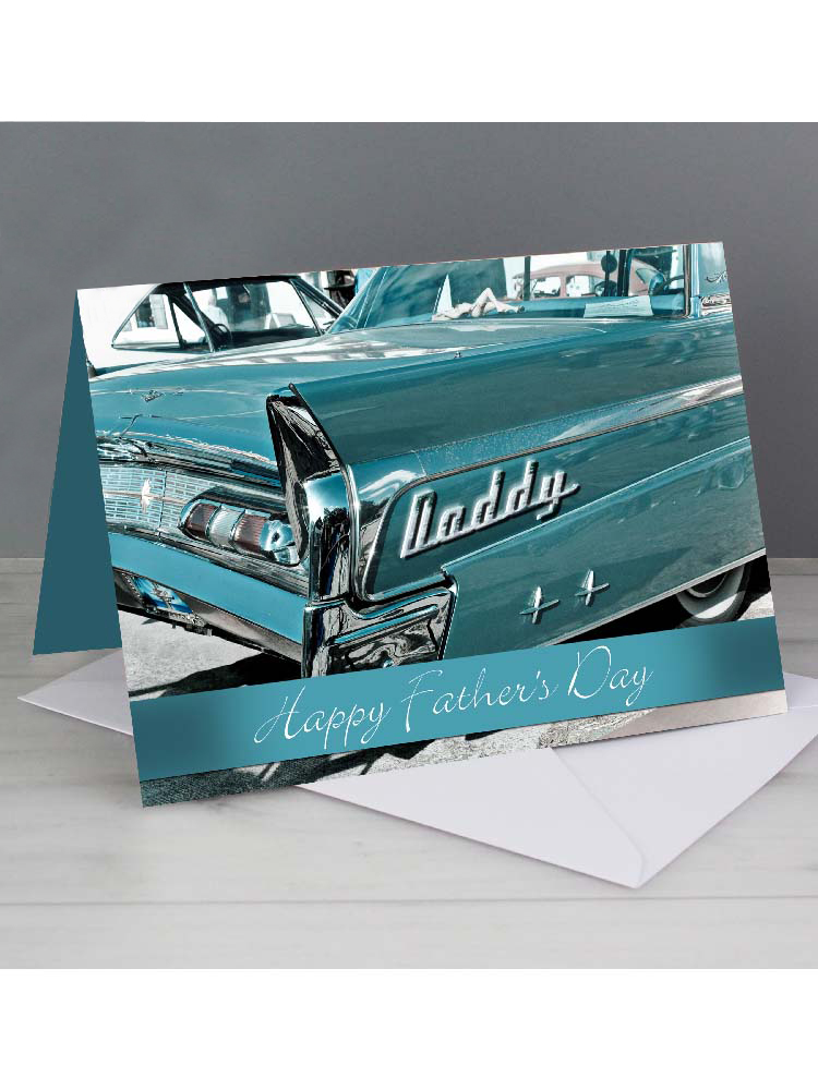 Personalised Retro Car Card