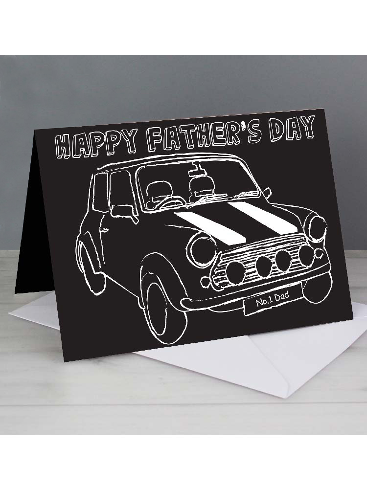 Personalised Black & White Mini Card