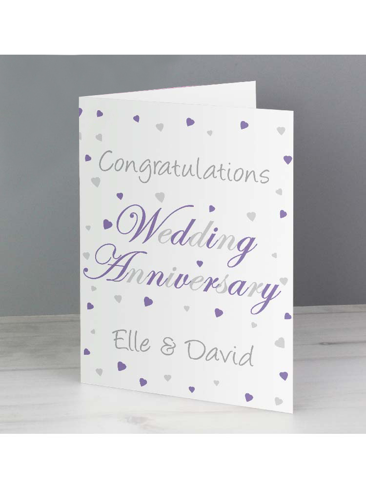 Personalised Wedding Anniversary Card