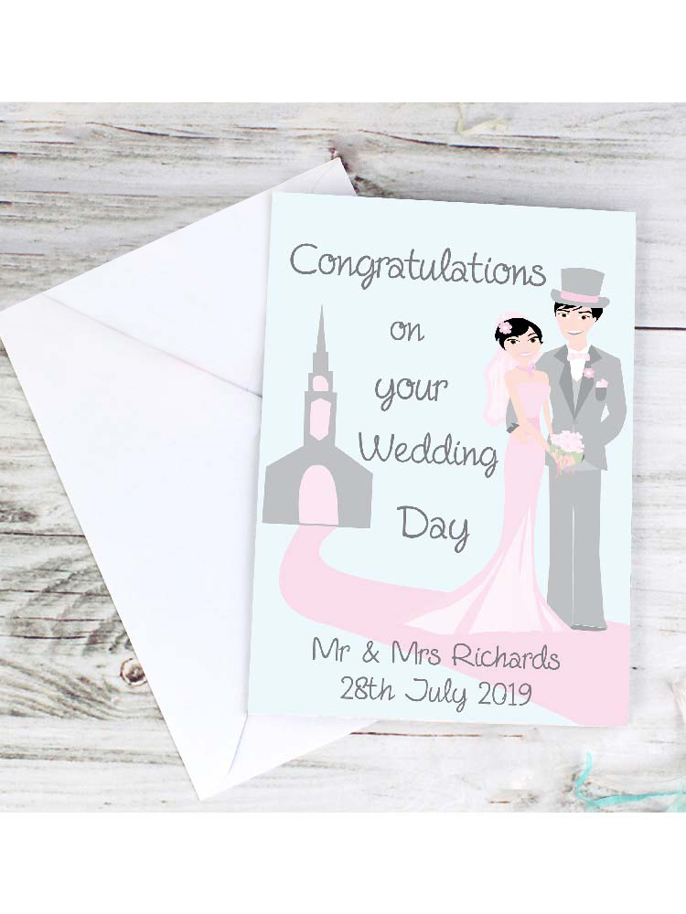 Personalised Fabulous Wedding Couple Card Personalised Fabulous Wedding Couple Card