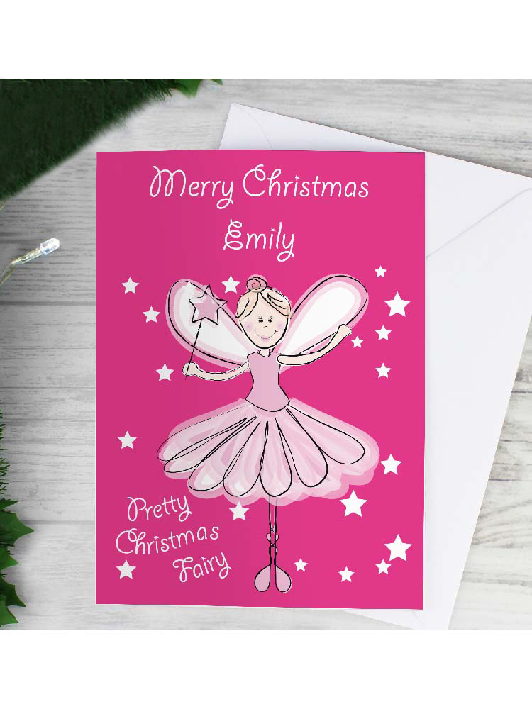 Personalised Christmas Fairy Card