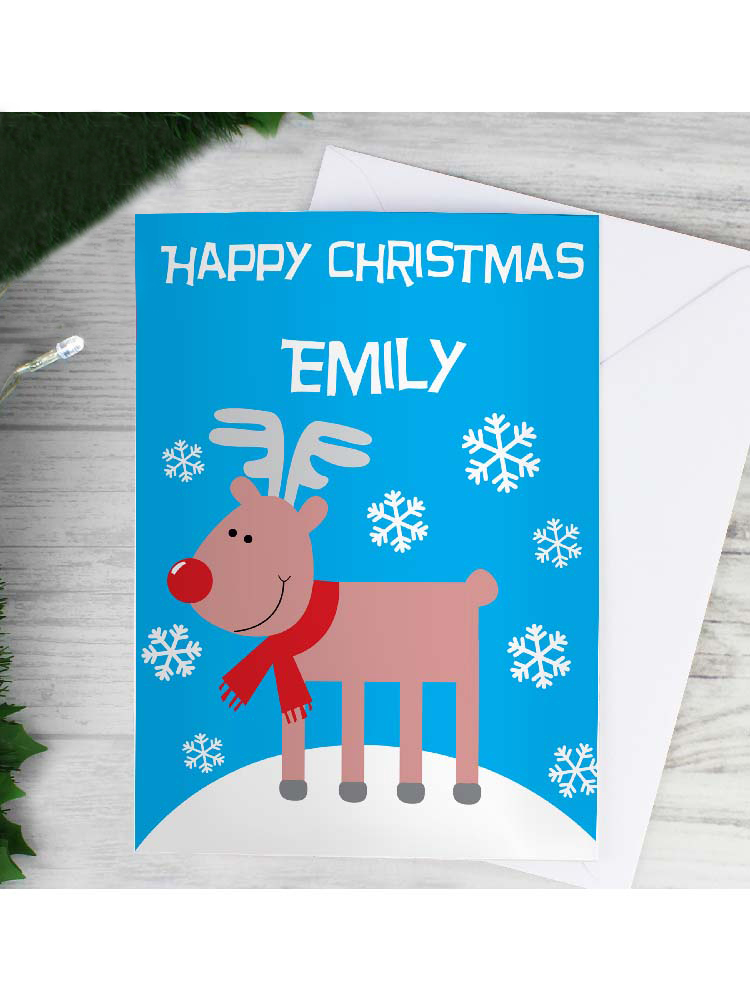 Personalised Rudolph Card