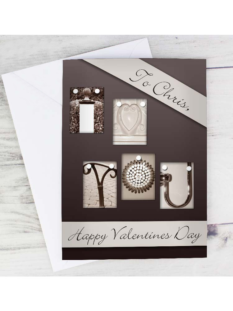 Personalised Affection Art I Heart You Card Personalised Affection Art I Heart You Card