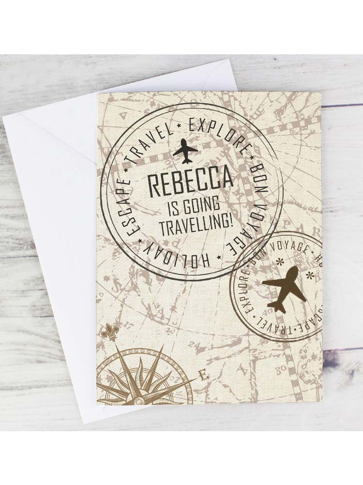 Personalised Travel Stamp Card