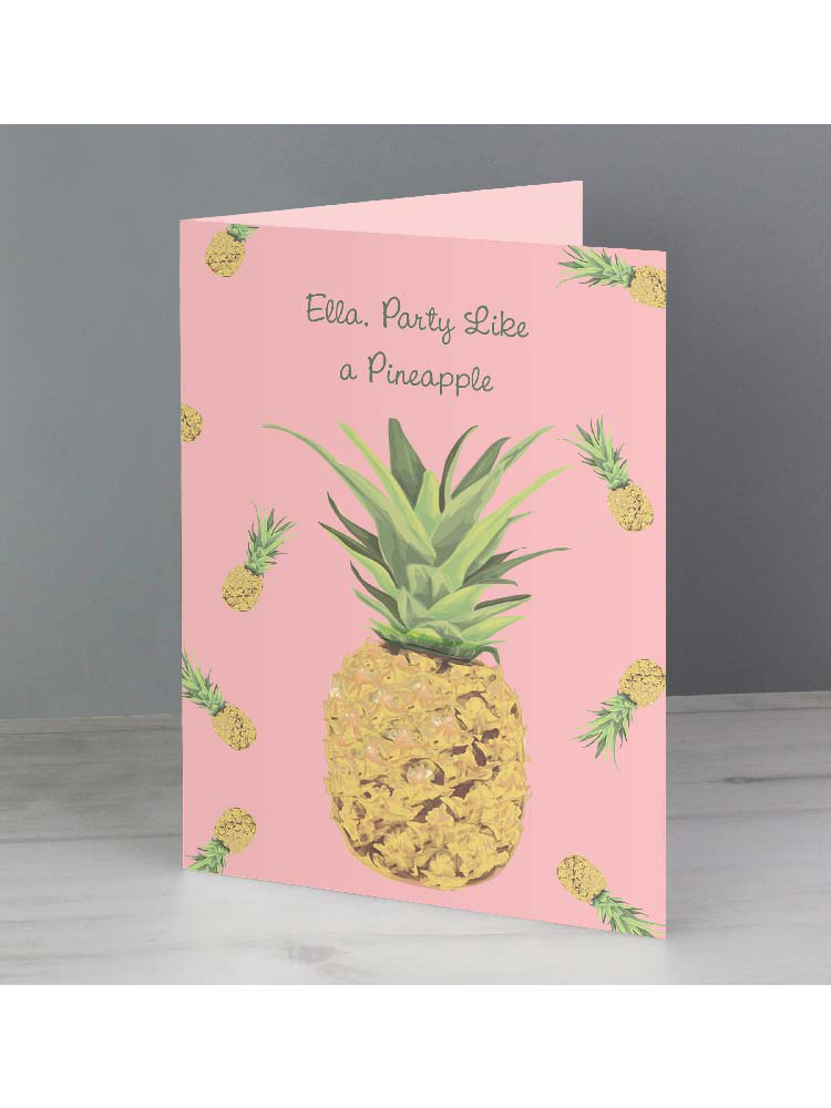 Personalised Pineapple Card