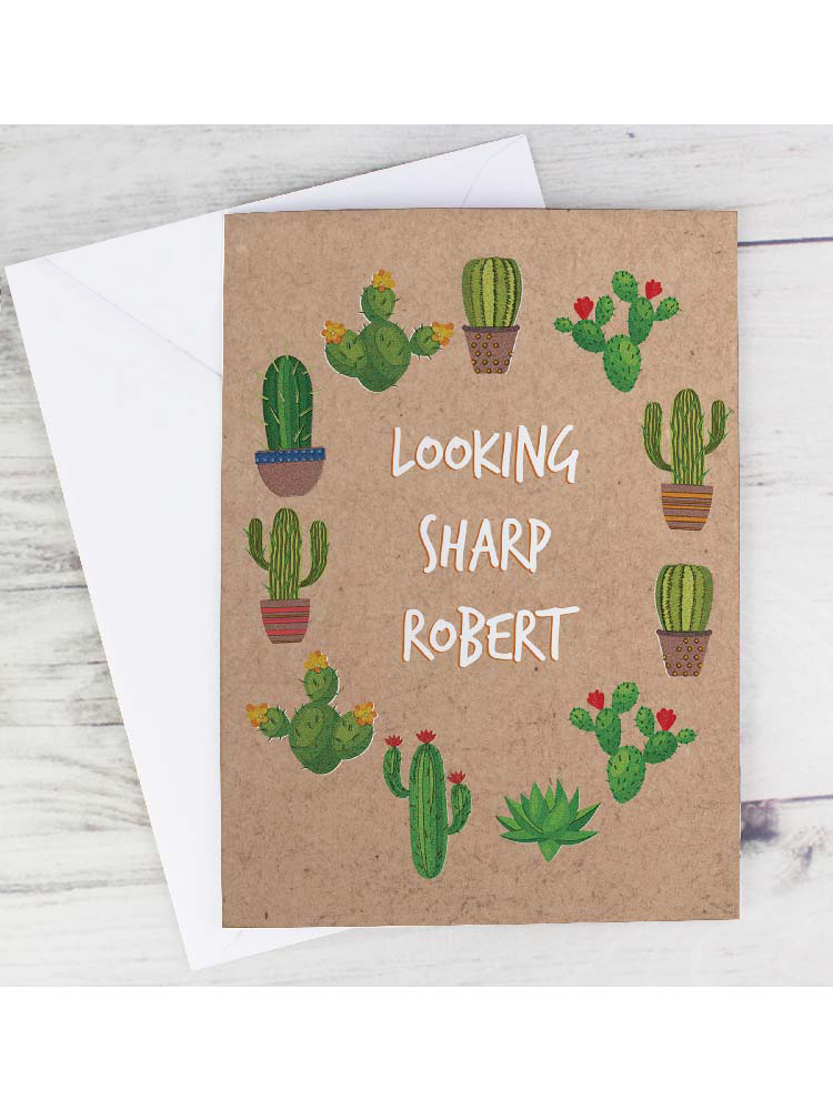 Personalised Cactus Card