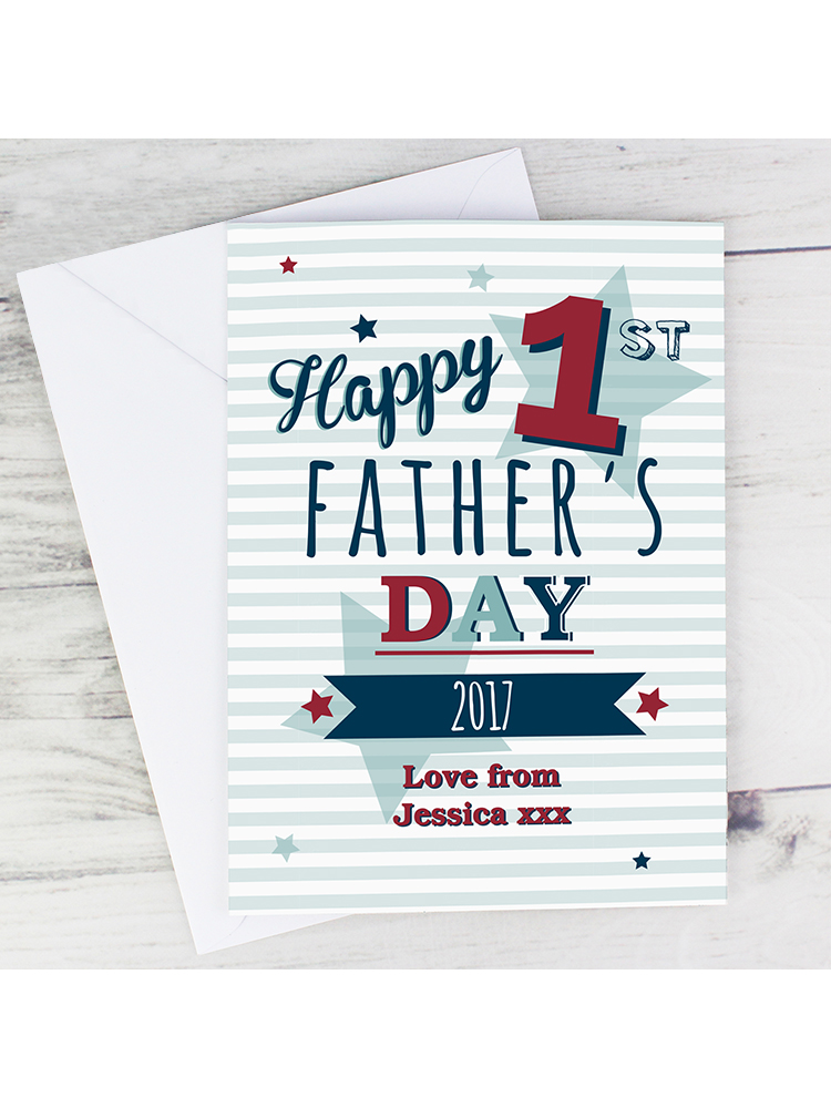 Personalised 1st Father's Day Card