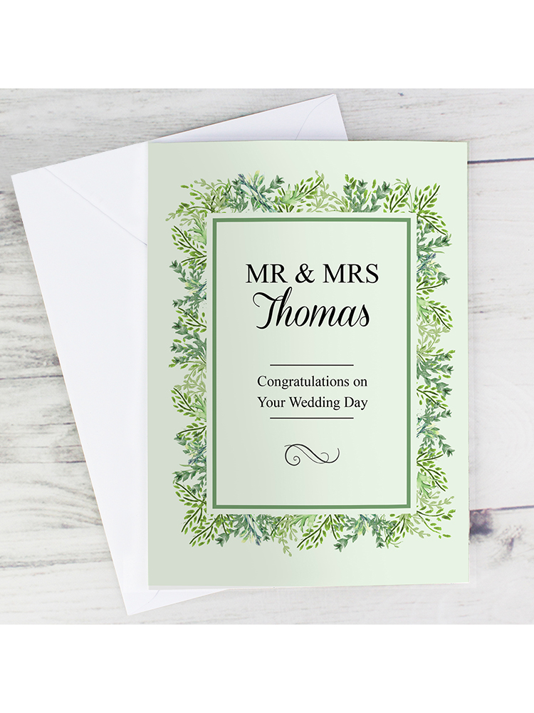 Personalised Fresh Botanical Card